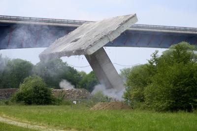 Abriss der Lennetalbrücke