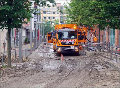 Rathausstrasse nach der Flut 2021