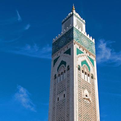 Minarett der Moschee, Casablanca