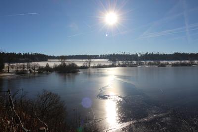 Kirnbergsee im Winter