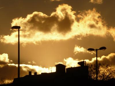 Abendhimmel am Wilhelmsplatz